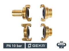 Złącza Ogrodowe - GEKA - Złącza Kłowe z Mosiądzu - 10 bar