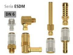 Rozmiar 9,4 mm DN 6 Typ ESDM - Odpowiednik DME 1/4" - Szybkozłącza do Form - LUDECKE