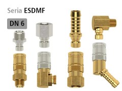 Rozmiar 9,4 mm DN 6 Typ ESDMF - Odpowiednik DME 1/4", Szybkozłącza do Form - LUDECKE