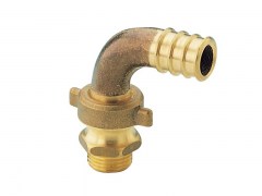 Króciec Kątowy do Węża z Gwintem Zewnętrznym - Trzyczęściowy do Pomp - z Mosiądzu - Art. 994 - Produkt Włoski