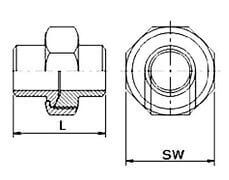 Śrubunek Rurowy - do Spawania - ze Stali Szlachetnej