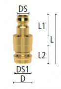 Adapter z Wtykiem DN 9 ESH na ESH-ESHM - LUDECKE