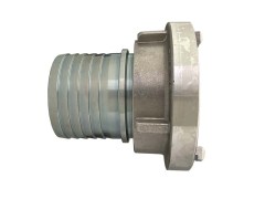 Złącze STORZ - Złacze Strażackie - Ssąco-Tłoczne - z Karbowanym Stalowym Króćcem do Węża pod Obejmy Skorupowe - Aluminium Kute/Stal - MCC